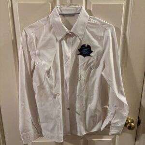 ETSU Buccaneers Cutter & Buck Women's Long Sleeve Dress Shirt ~ Medium/Tennessee